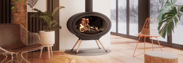 Bild eines Dik Geurts Kaminofen