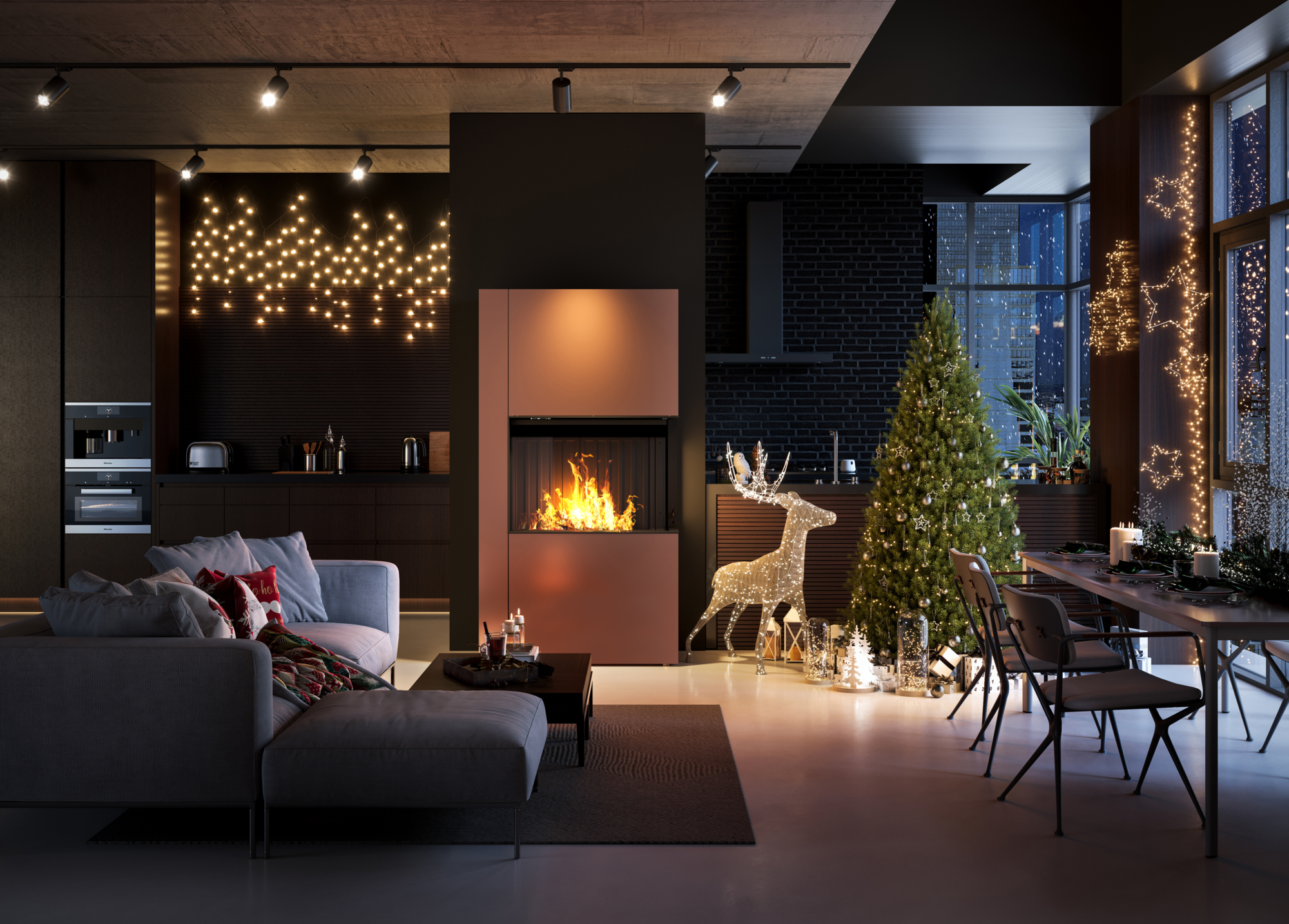 Kamin-Deko an Weihnachten: Stilvolle und kreative Ideen