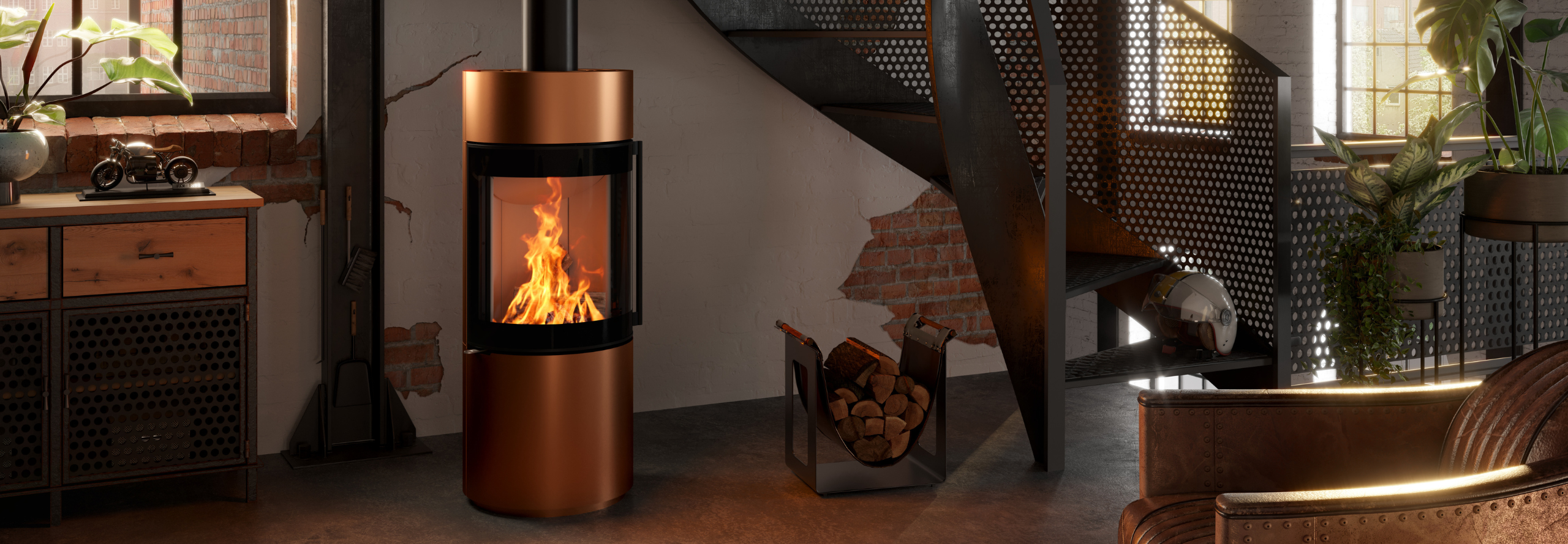 1 Kamin, 3 Stile
